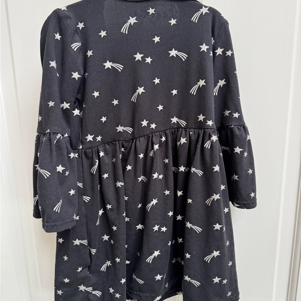 Freestyle Revolution Black & Silver Shooting Star Girls Bell Long Sleeve Dress - Picture 5 of 5